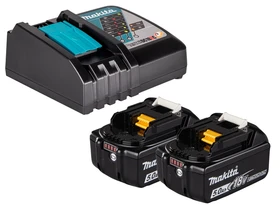 Makita  akkumulátor és töltő szett 2xBL1850+DC18RC