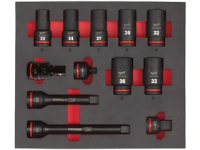 Milwaukee 3/4 inch dugókulcs készlet 12 részes Milwaukee 3/4 inch dugókulcs készlet 12 részes