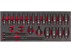 Milwaukee 3/8 inch dugókulcs készlet 23 részes Milwaukee 3/8 inch dugókulcs készlet 23 részes