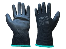 Zákány AB129 PU védőkesztyű 9/L Fekete