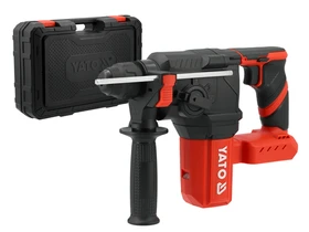 Yato YT-827723 akkus fúró-vésőkalapács 18 V | 2,5 J | Betonban: 22 mm | 2 kg | Szénkefementes | Akku és töltő nélkül | Kartondobozban Yato YT-827723 akkus fúró-vésőkalapács 18 V | 2,5 J | Betonban: 22 mm | 2 kg | Szénkefementes | Akku és töltő nélkül | Kartondobozban