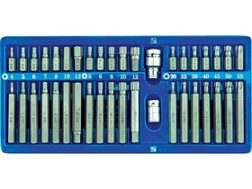 40 reszes HEX imbusz TORX es SPLINE XZN csavarhuzo bitkeszlet Kép: 40 reszes HEX imbusz TORX es SPLINE XZN csavarhuzo bitkeszlet.webp
