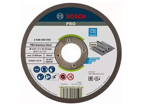 Bosch PRO Stainless Steel vágókorong 115 x 2 x 22,23 mm Bosch PRO Stainless Steel vágókorong 115 x 2 x 22,23 mm