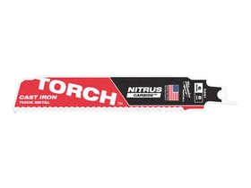 Milwaukee Heavy duty TORCH NITRUS CARBIDE orrfűrészlap fémhez 150 mm, 8 TPI Milwaukee Heavy duty TORCH NITRUS CARBIDE orrfűrészlap fémhez 150 mm, 8 TPI