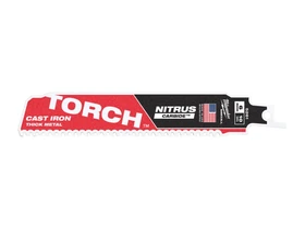 Milwaukee Heavy duty TORCH NITRUS CARBIDE orrfűrészlap fémhez 150 mm, 10 TPI Milwaukee Heavy duty TORCH NITRUS CARBIDE orrfűrészlap fémhez 150 mm, 10 TPI