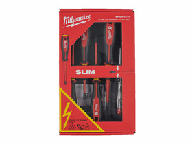 Milwaukee VDE 5 részes szigetelt csavarhúzó készlet 3 oldalú markolattal Milwaukee VDE 5 részes szigetelt csavarhúzó készlet 3 oldalú markolattal