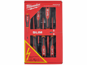 Milwaukee VDE 7 részes szigetelt csavarhúzó készlet 3 oldalú markolattal Milwaukee VDE 7 részes szigetelt csavarhúzó készlet 3 oldalú markolattal