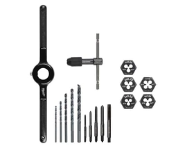 Menet- metsző, -fúró készlet 17 részes