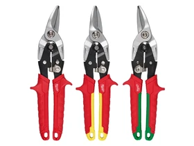 Milwaukee 3 részes lemezvágó olló készlet Milwaukee 3 részes lemezvágó olló készlet