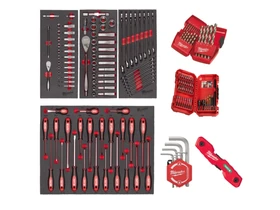 Milwaukee 170 részes, univerzális szerszám készlet habbetétben Milwaukee 170 részes, univerzális szerszám készlet habbetétben