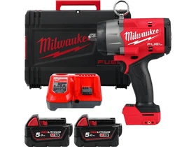 Milwaukee M18 FHIW2P12-502X akkus ütvecsavarozó 18 V | 68 Nm/475 Nm/1017 Nm/1220 Nm | M36 | Szénkefementes | 2 x 5 Ah akku + töltõ | Heavy Duty kofferben