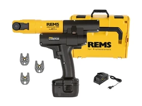 Rems Mini-Press 14V ACC Set M akkus csőprés Compact | 14 v | 10 - 40 mm | 22 kN | Szénkefés | 1 x 2,5 Ah akku + töltő | L-Boxx-ban Rems Mini-Press 14V ACC Set M akkus csőprés Compact | 14 v | 10 - 40 mm | 22 kN | Szénkefés | 1 x 2,5 Ah akku + töltő | L-Boxx-ban