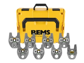 Rems Mini BMP préspofa készlet Compact | 1/4 - 9/8 inch | Lágy rézcső (B) | 8 db Rems Mini BMP préspofa készlet Compact | 1/4 - 9/8 inch | Lágy rézcső (B) | 8 db