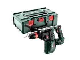 Metabo KH 18 LTX BL 28 Q akkus fúró-vésőkalapács 18 V | 3 J | Betonban 28 mm | 3,4 kg | Szénkefementes | Akku és töltő nélkül | metaBOX-ban