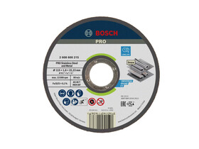 Bosch PRO Stainless Steel and Metal vágókorong 115 x 1,6 x 22,23 mm Bosch PRO Stainless Steel and Metal vágókorong 115 x 1,6 x 22,23 mm