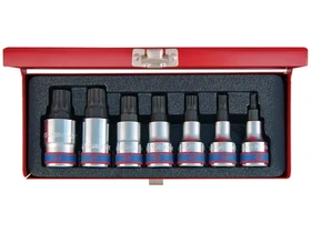 7 reszes 12 -os spline bitfejkeszlet M6-M18 4117PR Kép: 7 reszes 12 -os spline bitfejkeszlet M6-M18 4117PR.webp