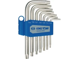 7 reszes torxvegu imbuszkulcs keszlet T10-T40 20307PR Kép: 7 reszes torxvegu imbuszkulcs keszlet T10-T40 20307PR.webp