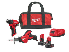 Milwaukee M12BLPP2A-402B akkus gép szett