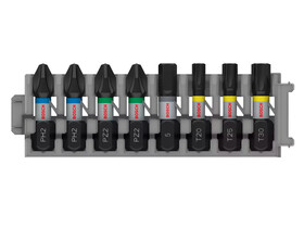 Bosch PRO Impact bit készlet PH2 (2 db), PZ2 (2 db), H5, T20, T25, T30, 25 mm, 8 db