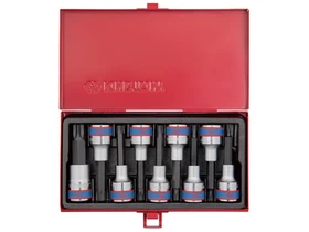 9 reszes 12 -os torx bitfejkeszlet L80mm 4119PR Kép: 9 reszes 12 -os torx bitfejkeszlet L80mm 4119PR.webp