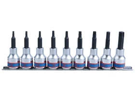 9 reszes 12 -os torx bitfejkeszlet L80mm sinen 4119PR10 Kép: 9 reszes 12 -os torx bitfejkeszlet L80mm sinen 4119PR10.webp