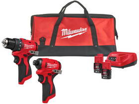 Milwaukee M12BLPP2D-202B akkus gép szett