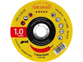 Kép: ABRABORO chili fem  inox vagokorong AKKU 125 x 10 x 22_0.webp