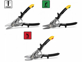 Aviation 3 darabos lemezvágó olló készlet (balos, jobbos és egyenes)