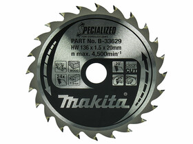 Makita körfűrészlap fához 136x20mm Z24 Makita körfűrészlap fához 136x20mm Z24