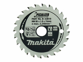 Makita körfűrészlap lamináltpadlóhoz 85x15 Z24 Makita körfűrészlap lamináltpadlóhoz 85x15 Z24