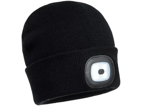 Kép: B029 - Beanie USB ujratoltheto LED-es fejlampa - fekete.webp