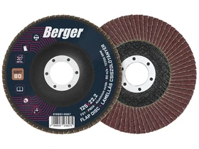 Kép: Berger lamellas csiszolokorong Egyenes  125 mm x 222 mm  Szemcse P80_0.webp