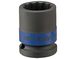 King Tony Rövid gépi dugókulcs 19 mm x 38 mm | 1/2 inch King Tony Rövid gépi dugókulcs 19 mm x 38 mm | 1/2 inch