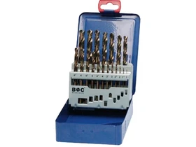 Kép: BOHRCRAFT csigafuro keszlet HSS-E Co5 19r. 10-10005 ME10 Metal-Box_1.webp