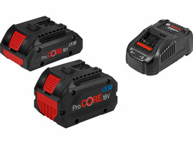 Bosch 1 x ProCORE 18V 4,0Ah + 1 x ProCORE 18V 5,5Ah + GAL 1880 CV akkumulátor és töltő szett Bosch 1 x ProCORE 18V 4,0Ah + 1 x ProCORE 18V 5,5Ah + GAL 1880 CV akkumulátor és töltő szett