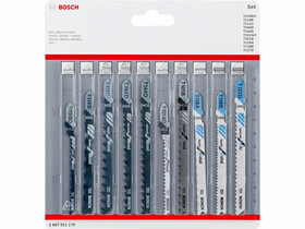 Bosch 10 részes szúrófűrészlap készlet fához és fémhez