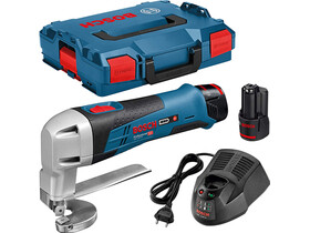 Bosch 12V-13 akkus lemezvágó olló + L-Boxx Bosch GSC 12V-13