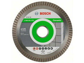 Bosch Best for Ceramic Extraclean Turbo 125x22.2x1.4x7mm gyémánt vágótárcsa Bosch Best for Turbo