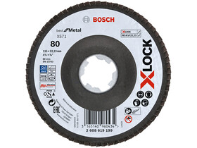 Bosch Best for Metal X-LOCK 115mm G80 lamellás csiszolótárcsa Bosch Best for Metal X-LOCK 115mm G80 lamellás csiszolótárcsa
