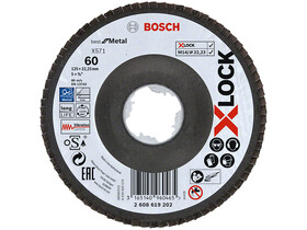 Bosch Best for Metal X-LOCK 125mm G60 lamellás csiszolótárcsa