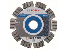 Bosch Best for Stone 125x22.2x2.2x12mm gyémánt vágótárcsa Bosch Best for Stone