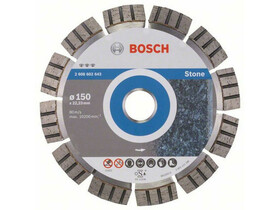 Bosch Best for Stone 150x22.2x2.4x12mm gyémánt vágótárcsa Bosch Best for Stone