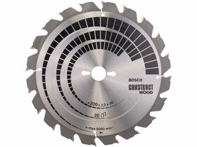 Bosch Construct Wood ø 300 x 3,2 / 2,2 x 30 mm körfűrészlap