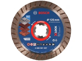 Bosch EXPERT MultiMaterial Turbo X-Lock 125 x 22,23 x 2,4 mm gyémánt vágótárcsa Bosch EXPERT MultiMaterial Turbo X-Lock 125 x 22,23 x 2,4 mm gyémánt vágótárcsa