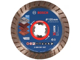 Bosch EXPERT MultiMaterial Turbo X-Lock 125 x 22,23 x 2,4 mm gyémánt vágótárcsa
