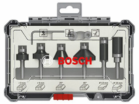 Bosch felsőmaró kés készlet 6 db Bosch felsőmaró kés készlet 6 db