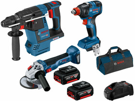 Bosch GBH18V26+GDX18V200+GWS18V10 gépcsomag Bosch GBH18V26+GDX18V200+GWS18V10 gépcsomag