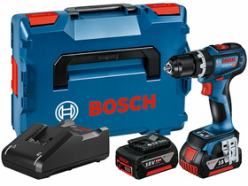 Bosch GSB 18V-90 C akkus ütvefúró-csavarozó 2x4Ah L-Boxx-ban