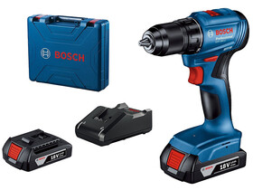 Bosch GSR 185-LI akkus fúrócsavarozó tokmányos szerszámkofferben