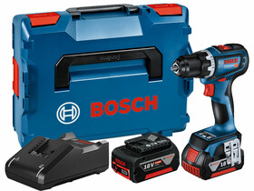 Bosch GSR 18V-90 C akkus fúrócsavarozó tokmányos 2x4Ah L-Boxx-ban